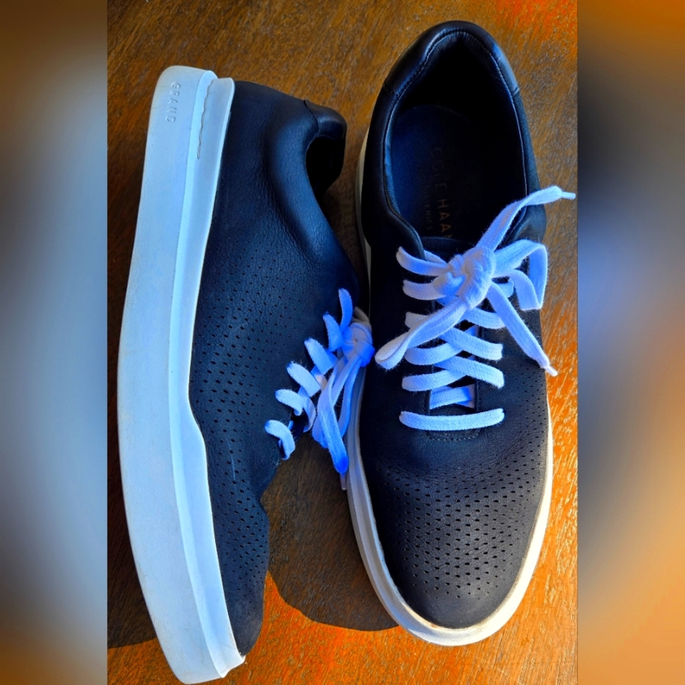 Cole haan grand series black suede.